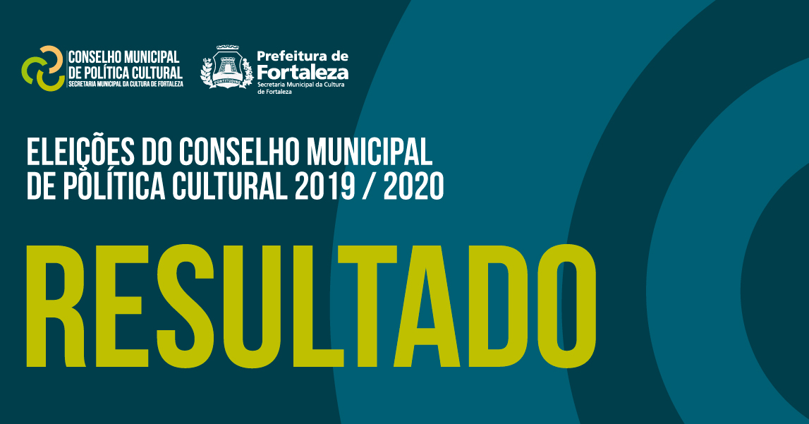 Marca do Conselho Municipal de Política Cultural e Brasão da Prefeitura de Fortaleza sobre o texto que diz 