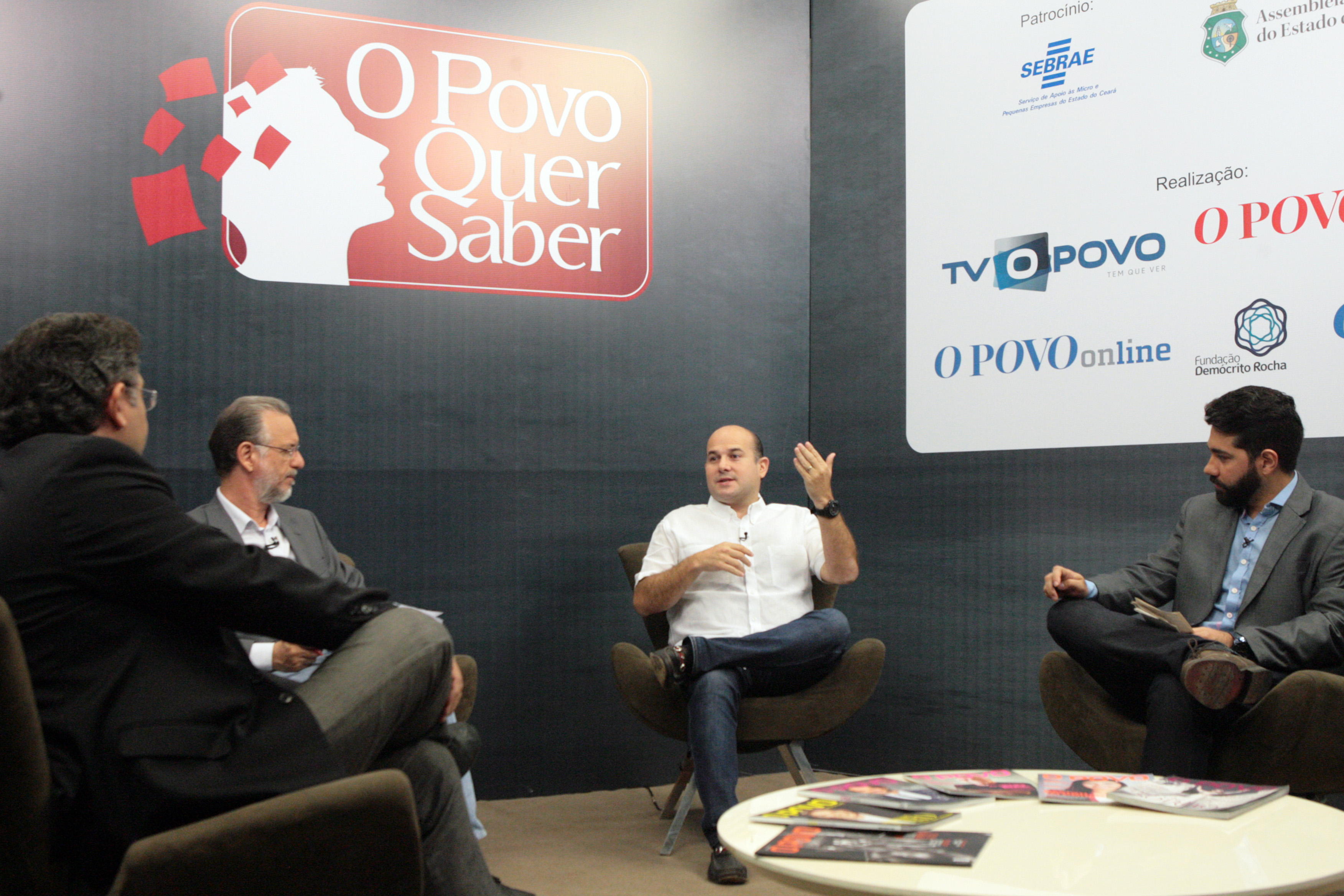 Prefeito Roberto Cláudio dá entrevista para TV O Povo