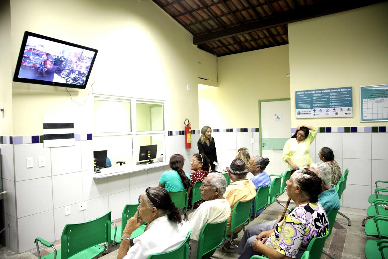 Sala de espera de Posto de Saúde