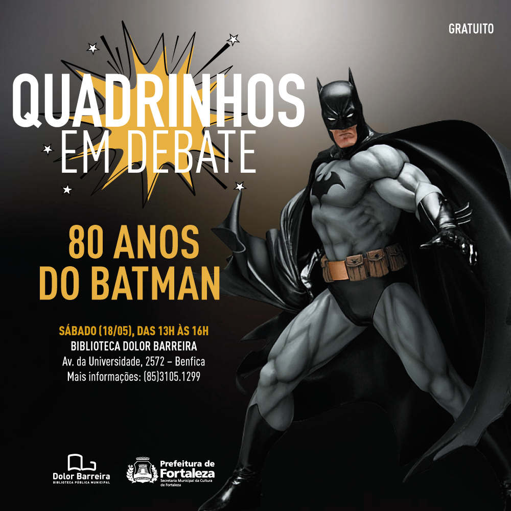 Biblioteca Dolor Barreira realiza palestra em alusão aos 80 anos do Batman