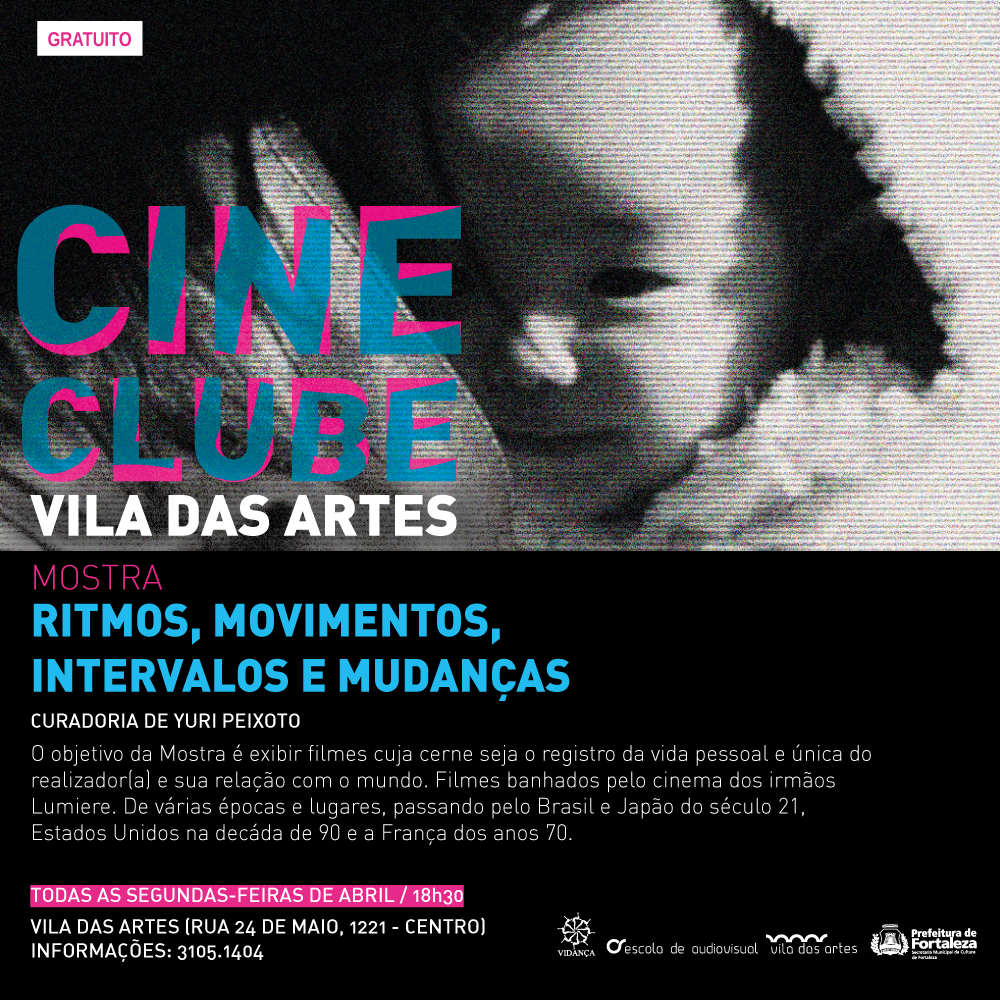 Peça gráfica cineclube Vila das Artes