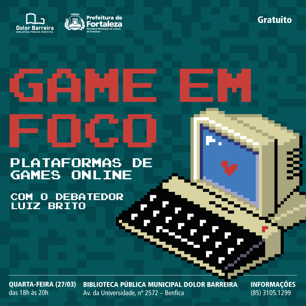 Projeto Game em Foco debate sobre plataformas de jogos online na Biblioteca  Dolor Barreira