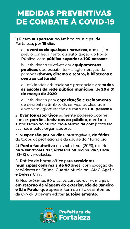 texto com medidas anunciadas