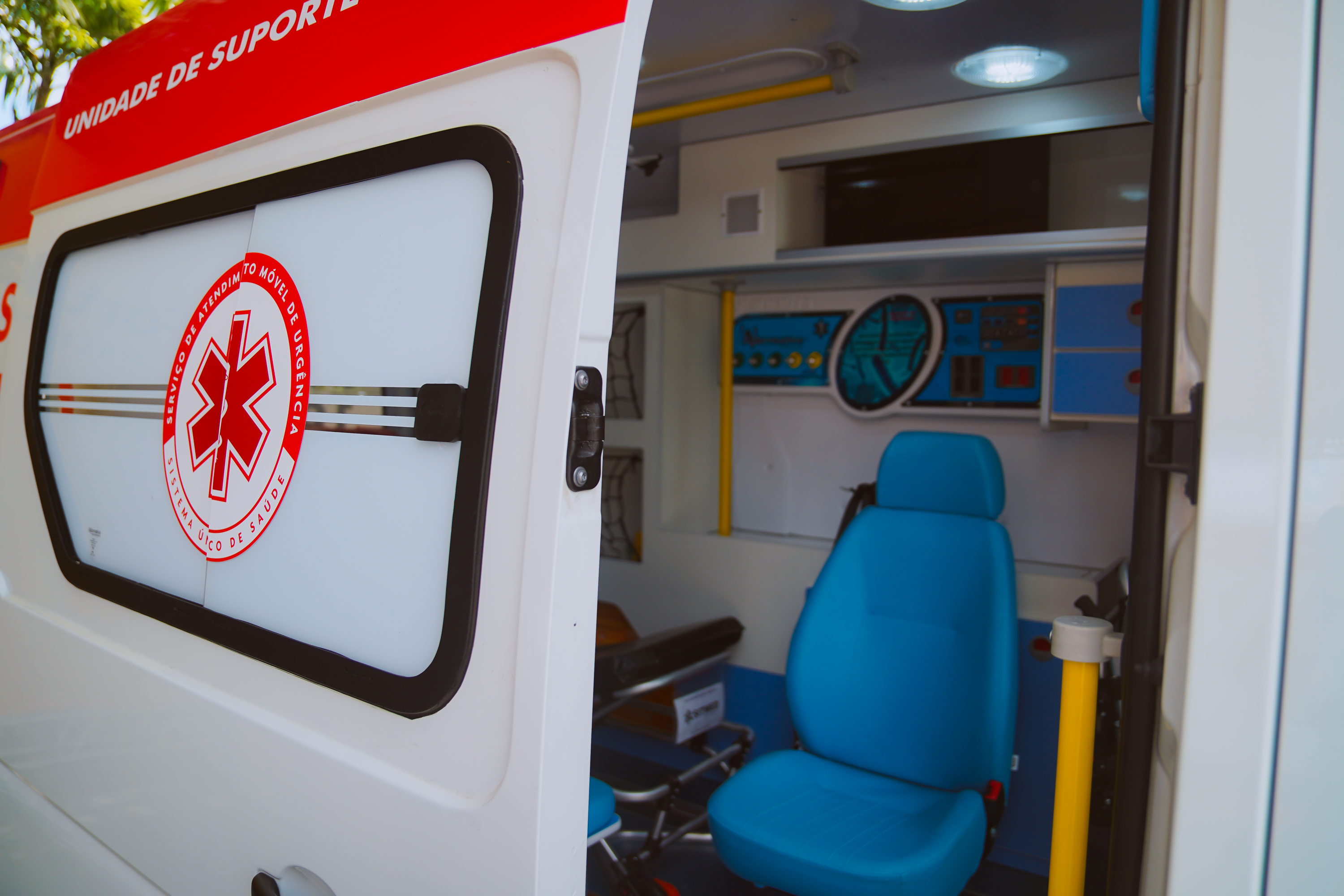 interior de uma ambulância