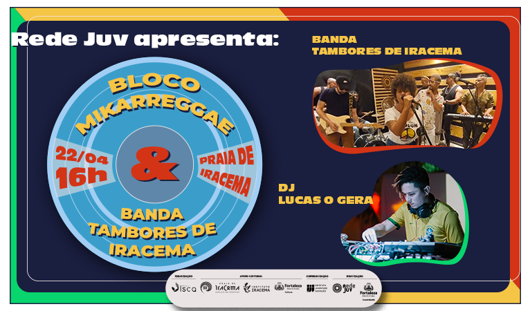 Banner de divulgação do bloco de reggae Mikareggae