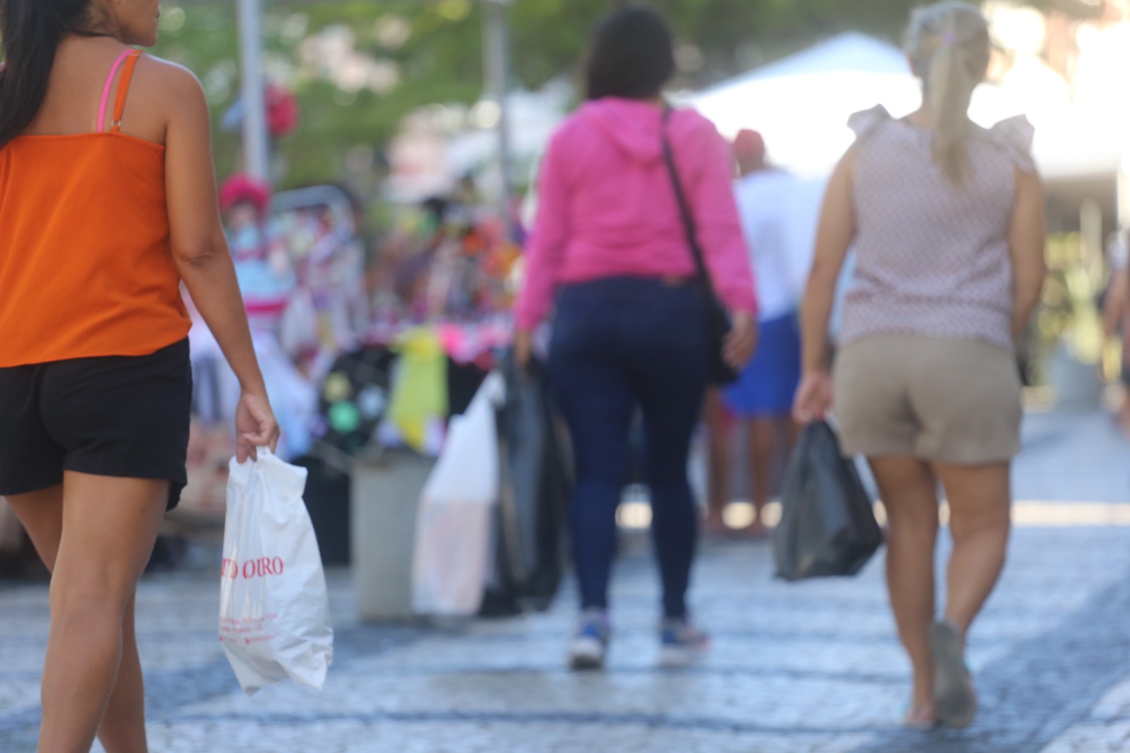 Centro de Fortaleza durante período de compras