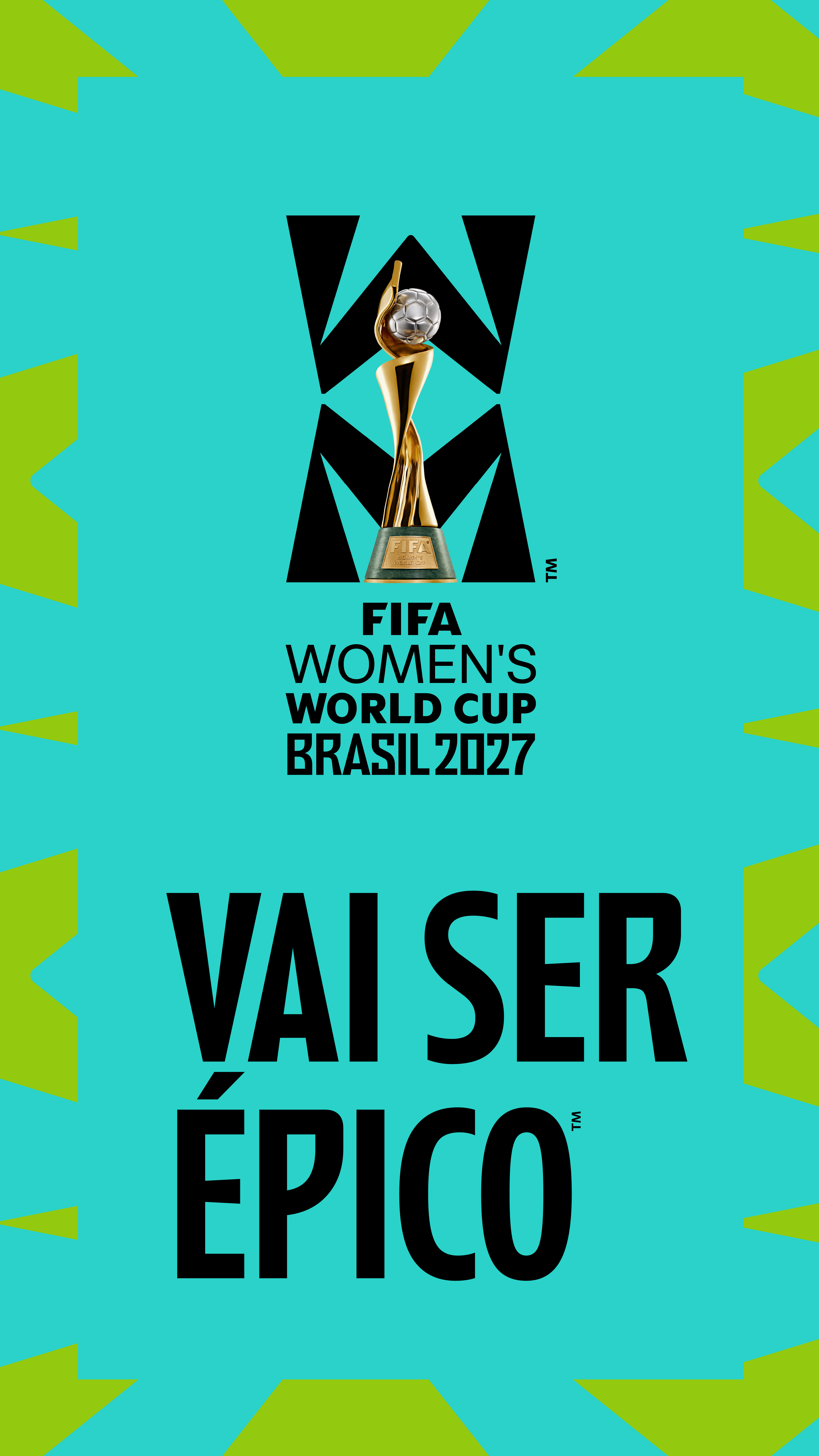 No centro da apresentação, destacou-se um emblema inspirado na bandeira do Brasil e na geometria do campo de futebol, criado a partir da união das letras “W” e “M”.