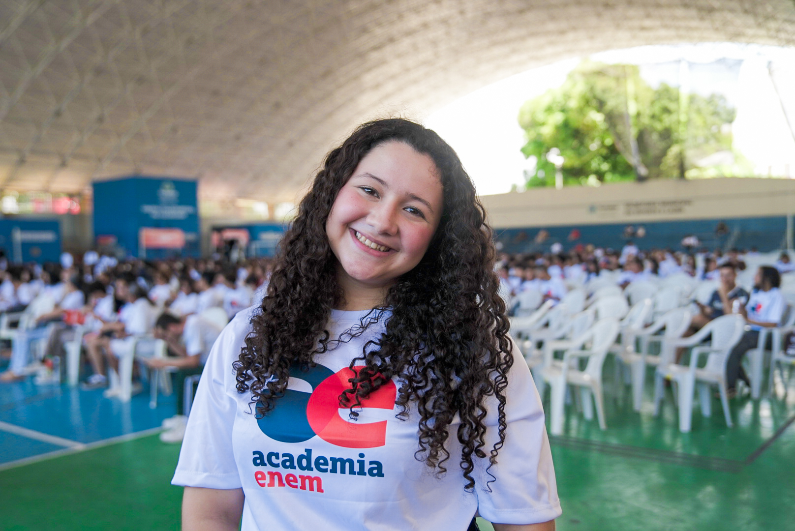 Sofia Dias ainda está no 1º ano do Ensino Médio, mas já se inscreveu no Academia Enem