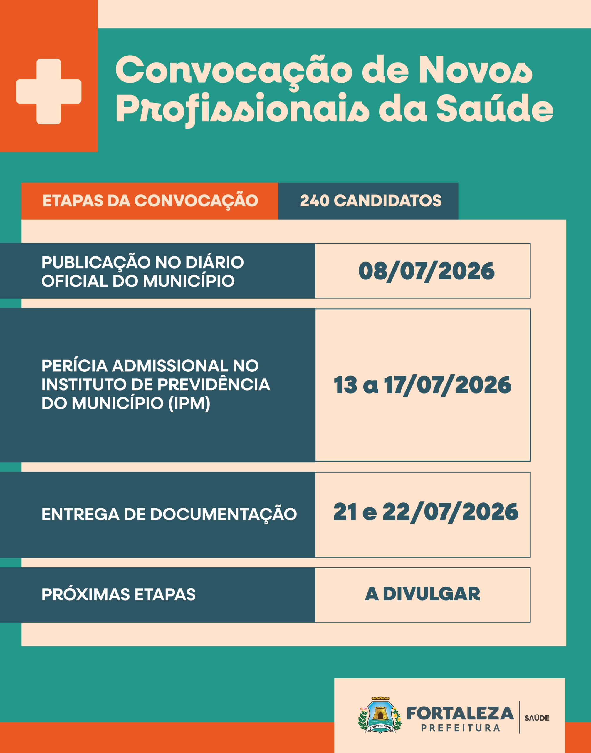 banner com o calendário das convocações