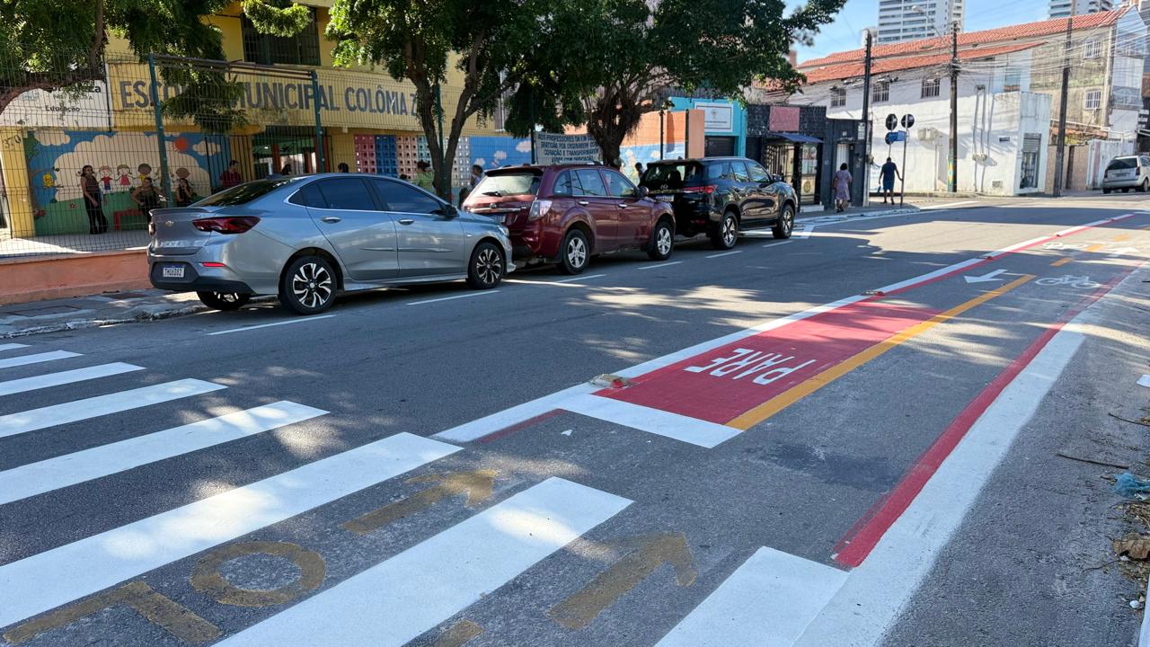 Rua Coronel Manuel Jesuíno recebe nova sinalização pela Operação Capital Limpa e Ordenada