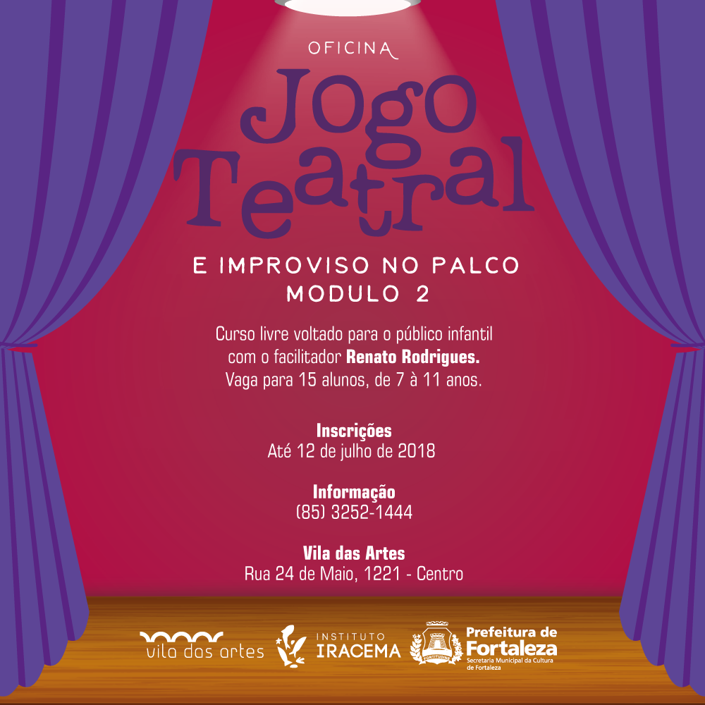 JOGO TEATRAL PARA CRIANÇAS - TEATRO (AULA DE ARTE