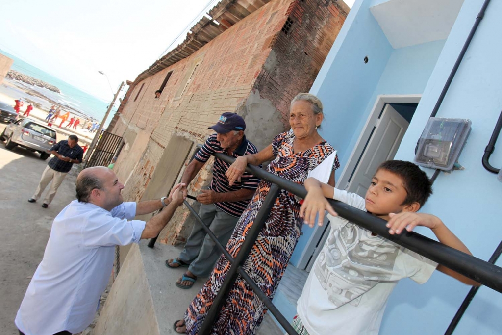 As 32 casas possuem, aproximadamente, 40 m² privativos, com dois quartos, banheiro, sala, cozinha e área de serviço (Foto: Marcos Moura)