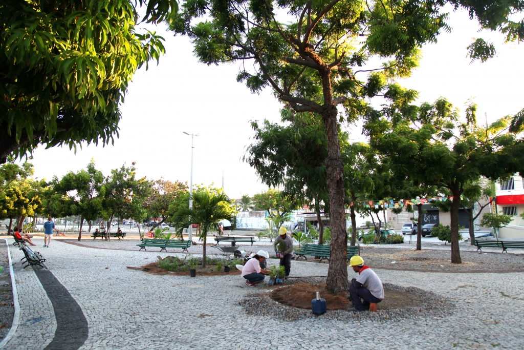 Dentro da programação, será realizada a entrega da Praça Leonan Onofre, requalificada pela prefeitura (Foto: Thiago Gaspar)
