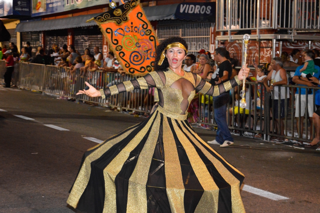 Os blocos exibiramtradição e cultura em carros alegóricos, trajes coloridas e nas marchinhas e sambas-enredo (Foto: Mariana Parente)