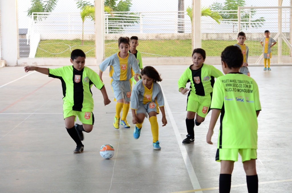 Os Cucas Jangurussu e Mondubim recebem, neste fim de semana, o Torneio de Integração do projeto Futsal Sesc (Foto: André Martins)