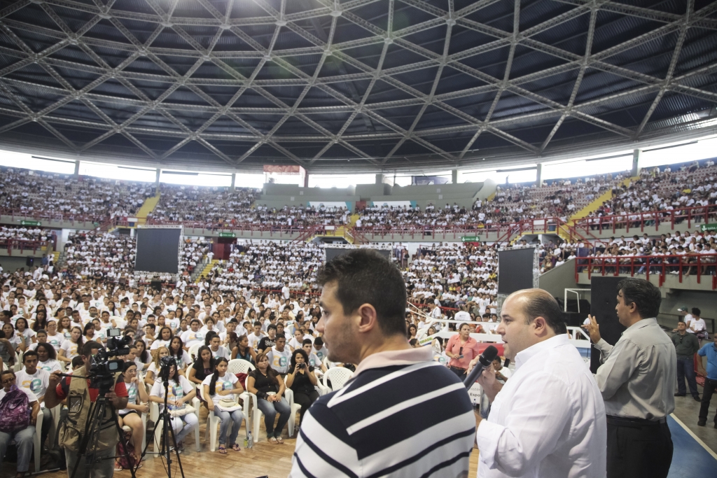 Roberto Cláudio disse que a experiência da Academia Enem tem sucesso reconhecido (Foto: Thiago Gaspar)