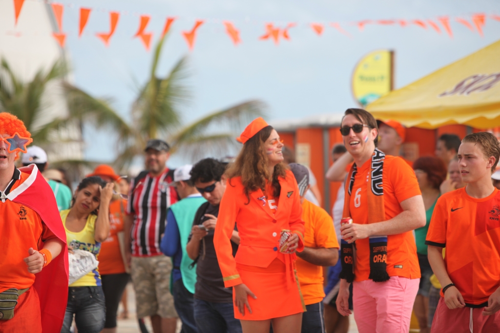 Após a partida, os torcedores devem retornar ao aterro, mas dessa vez para o FIFA Fan Fest (Foto: Marcos Moura)