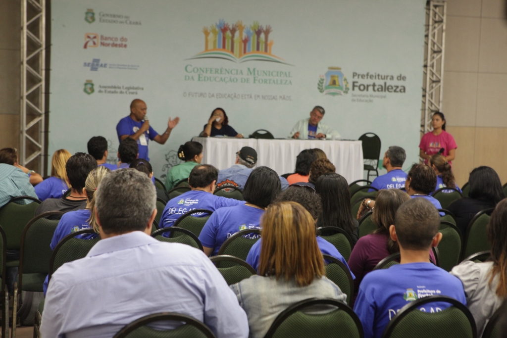 Durante o evento, foram eleitos os delegados para a Conferência Estadual de Educação (Foto: Kaio Machado)
