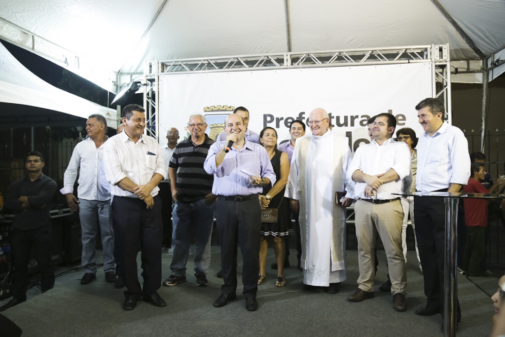 Em seu discurso, o Prefeito reafirmou o compromisso de entregar 100 praças novas ou reformadas até o final de 2016 (Foto: Thiago Gaspar)