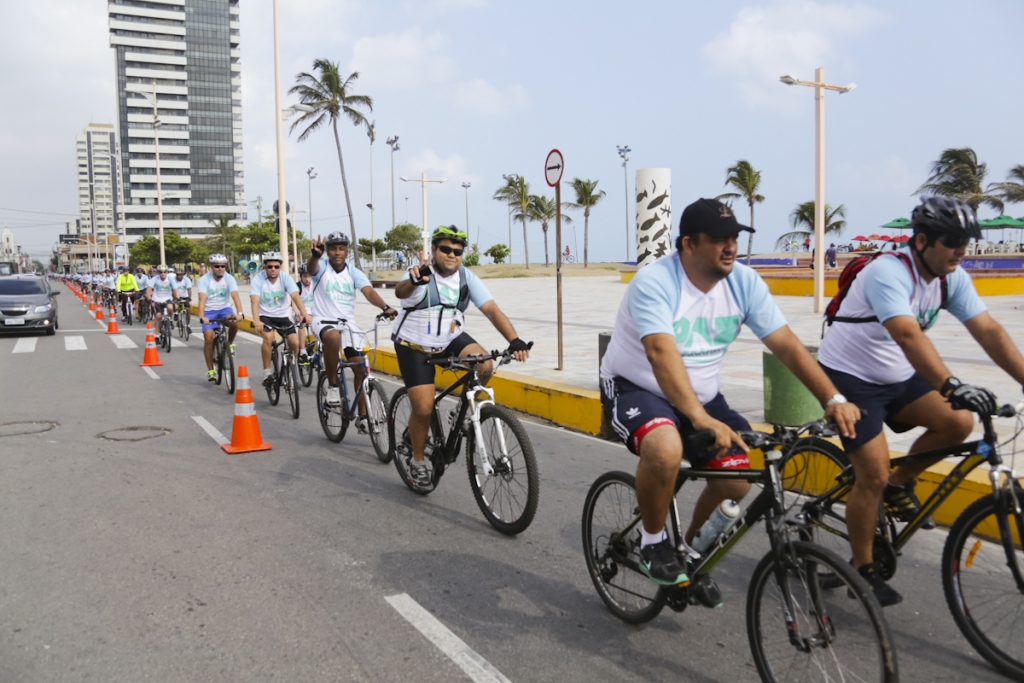 Neste domingo (21/09), mais opções de acesso ao lazer, esporte e cultura foram proporcionadas aos fortalezenses (Foto: Thiago Gaspar)