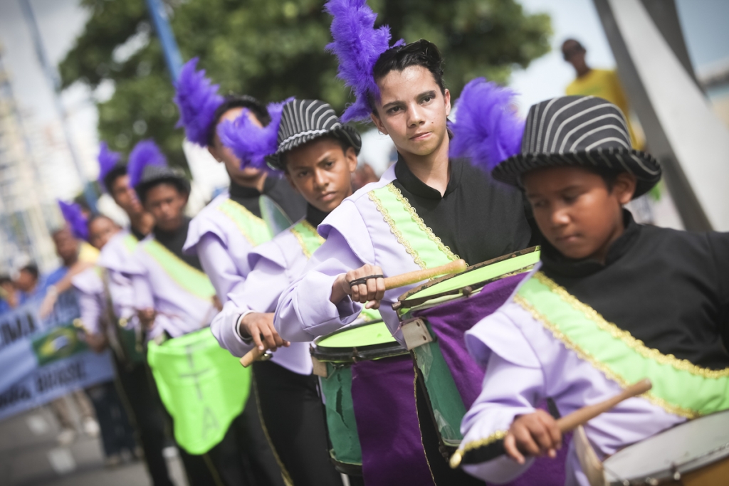 O desfile contou com cerca de 4,7 mil participantes (Foto: Thiago Gaspar)