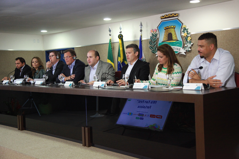 Em coletiva, foi divulgado que a Fan Fest reunirá cerca de 50 mil pessoas por dia (Foto: Queiroz Neto)