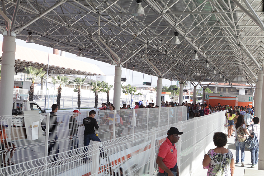 O Terminal do Antônio Bezerra foi 100% reformado e seu tamanho mais que dobrou, passando de 12 mil m² para 29 mil m² (Foto: Kaio Machado)