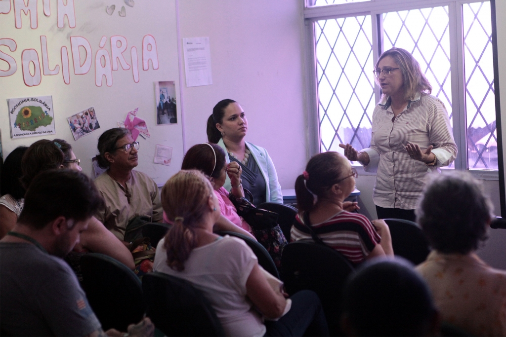 A solenidade aconteceu na Casa de Economia Solidária, nesta segunda-feira, dia 27 (Foto: Kaio Machado)