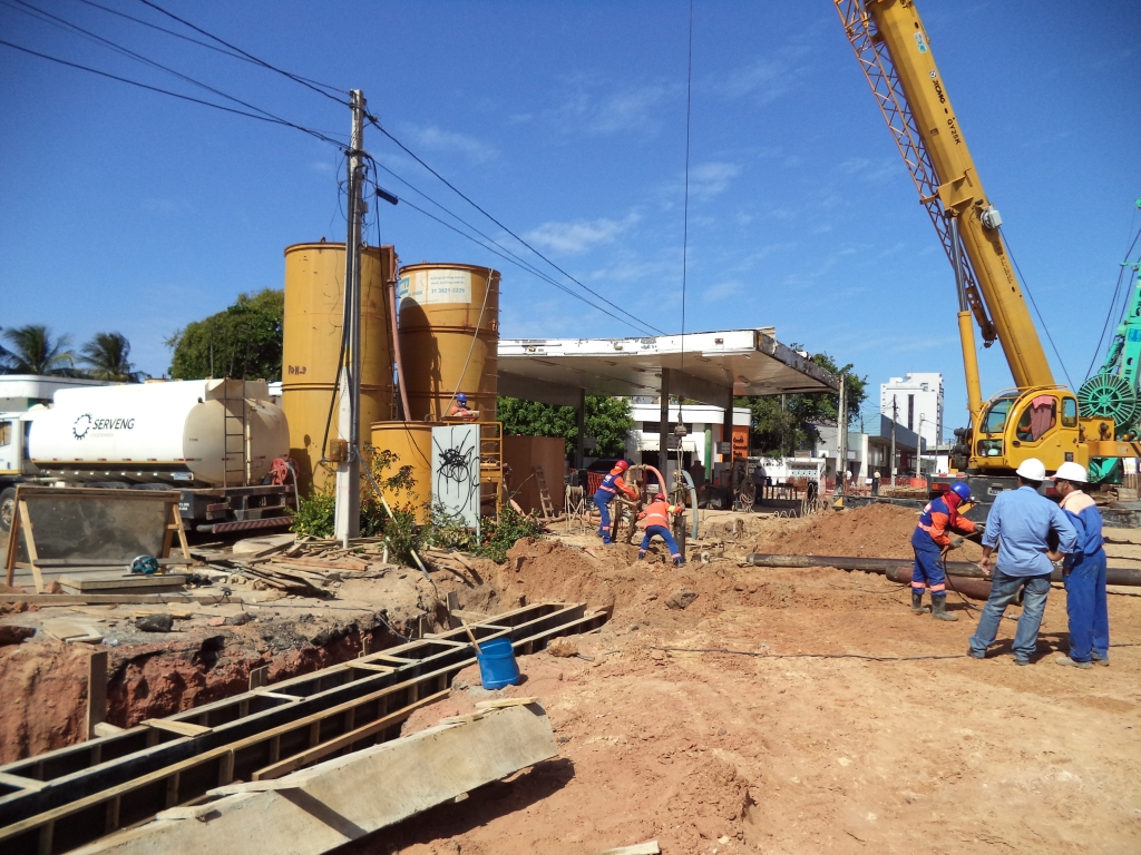 A interdição se deve ao realinhamento da linha de carga para continuidade das obras do túnel da Av. Santos Dumont