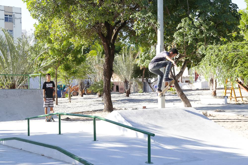Entre outras melhorias, o espaço ganhou pista de skate (Foto: Thiago Gaspar)