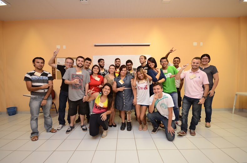 Ao todo, 27 alunos do Cuca Barra participam do seminário (Foto: André Martins)