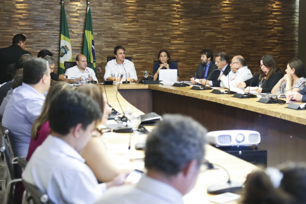 Reunião ocorreu no Palácio do Abolição na tarde de quinta-feira (21/05) (Foto: Moacir Maia)
