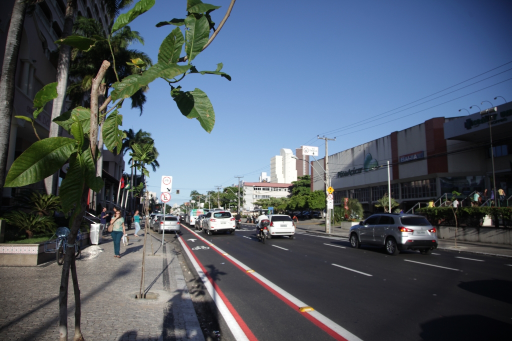 A Av. Santos Dumont funcionará no sentido Centro/Papicu a partir da Rua Tibúrcio Cavalcante até o novo túnel (Foto: Thiago Gaspar)