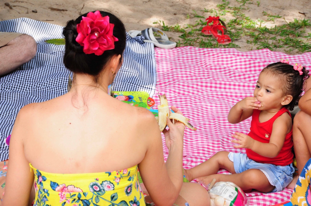 Para fechar as atividades da SCDH na Semana do Bebê, educadores sociais do Programa Cidadania em Rede participam de Piquenique na Casa José de Alencar