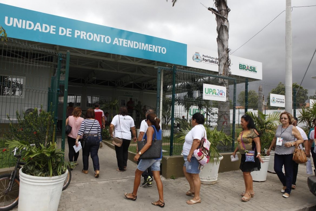 Entre os equipamentos visitados, estava a Unidade de Pronto Atendimento (UPA) Haroldo Juaçaba, no Itaperi (Foto: Marcos Moura)